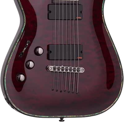 Schecter Hellraiser C-7 LH Black Cherry image 1