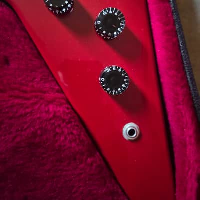 1985 Gibson Flying V I Ferrari Red with Kahler image 5