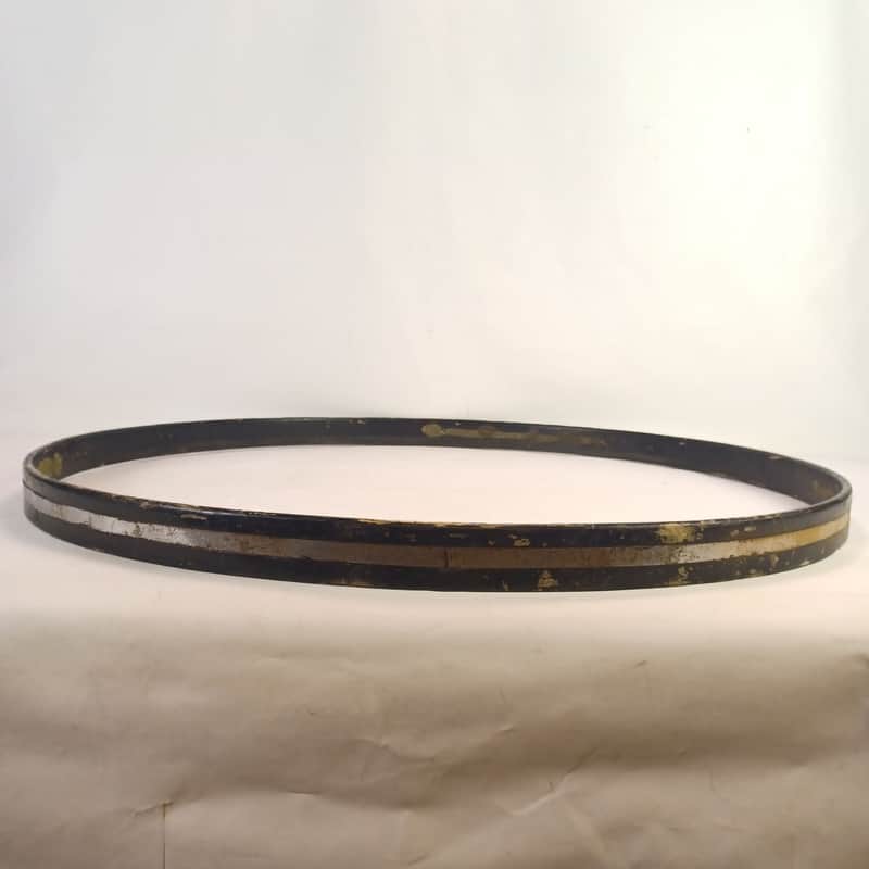 Slingerland 30"COW Bass Drum Hoop Rim 70s US Chrome-Wood Marching Concert Parade image 1