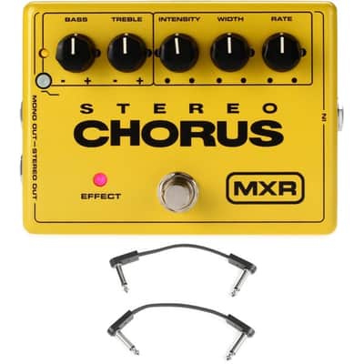 MXR M134 Stereo Chorus Pedal with 3 Patch Cables image 2