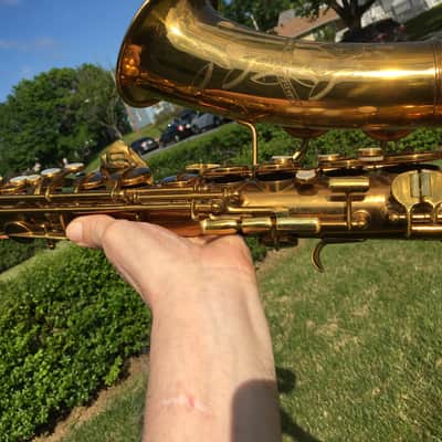 SUMMER DEAL CONN SAXOPHONE 6M VIII MATCHING VII NECK 1941 NAKED LADY ORIGNAL FINISH SWEET ORIGINAL CASE RECENTLY SERVICED DID NOT NEED ANYTHING PLAY TESTED image 24