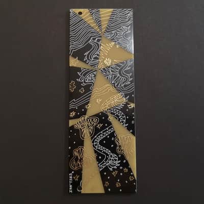 9HP Eurorack Blank Panel with artwork by Isn'tses. 3U, Black & Gold Modular Blind Panel, PCB Art, Eurorack Accessories image 4