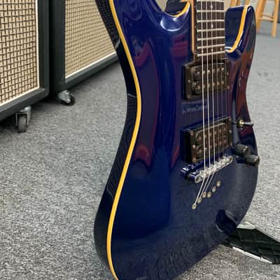 Schecter C-1 Diamond Series Blue with case image 5