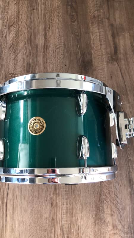 Gretsch USA Custom 12x8” Rack Tom With Mount, Cadillac Green Gloss image 1