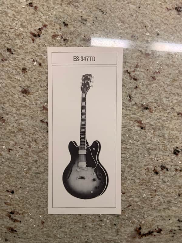 Vintage 1981 Gibson ES-347TD Spec Sheet! image 1