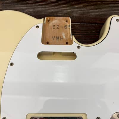 Fender Japan TL62-65US Telecaster Body White Made in Japan w/Bridge image 7