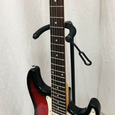 Mahar Strat Style Electric Guitar Red And Black image 5