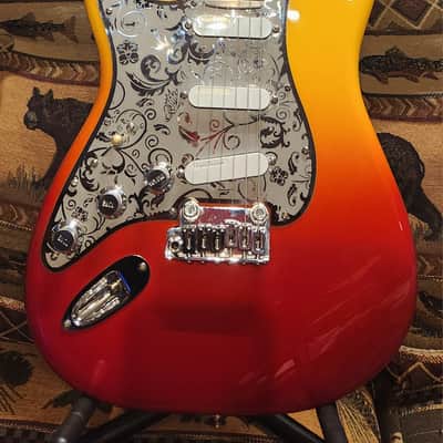 Left Handed Stratocaster Style Guitar Handcrafted Aluminum Neck image 1