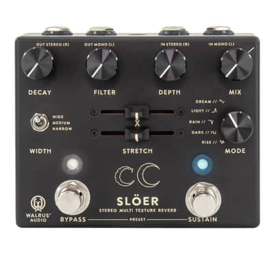 Walrus Audio - SLOER - Stereo Ambient Reverb Pedal - Black image 1