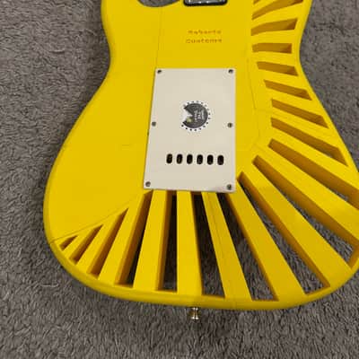 Custom Little wing - Yellow  Exclusive 3D printed guitar Custom shop made in Ukraine Electric guitar Strat Superstrat stratocaster Excellent Condition image 13