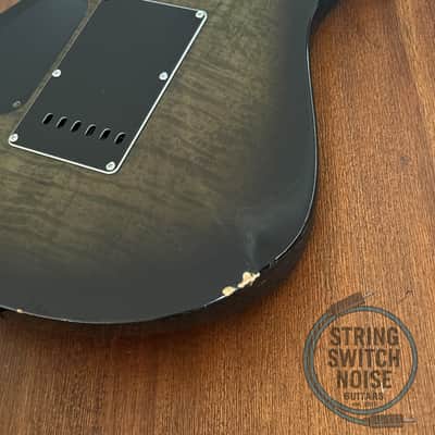 Fernandes HSS Super Strat, Quilted Army Green, MIJ, 1990s image 7