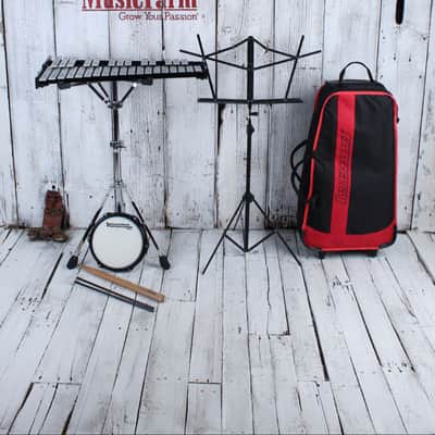 Innovative Percussion Bell Kit with Practice Pad Rolling Bag and Music Stand image 2