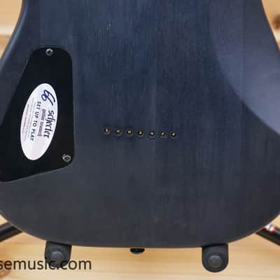 Schecter Omen Elite-7 - See-Thru Blue Burst image 9