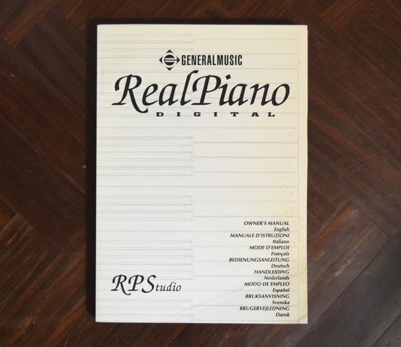 GEM RPS RealPIano Studio Owner's manual Bedienungsanleitung Istruzioni Mode d'Emploi Modo de Empleo Bruksanvisning image 1