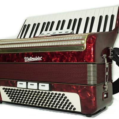 Weltmeister Accordion 120 Bass, German Keyboard Piano Accordian, New Straps and Soft Bag, 2737 image 5