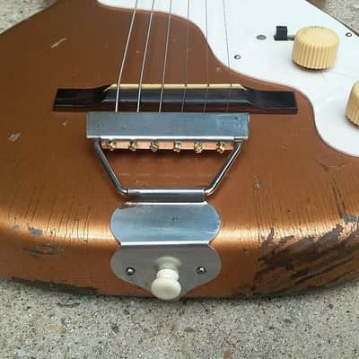 1955 Harmony H-44 Stratotone Electric Guitar image 5