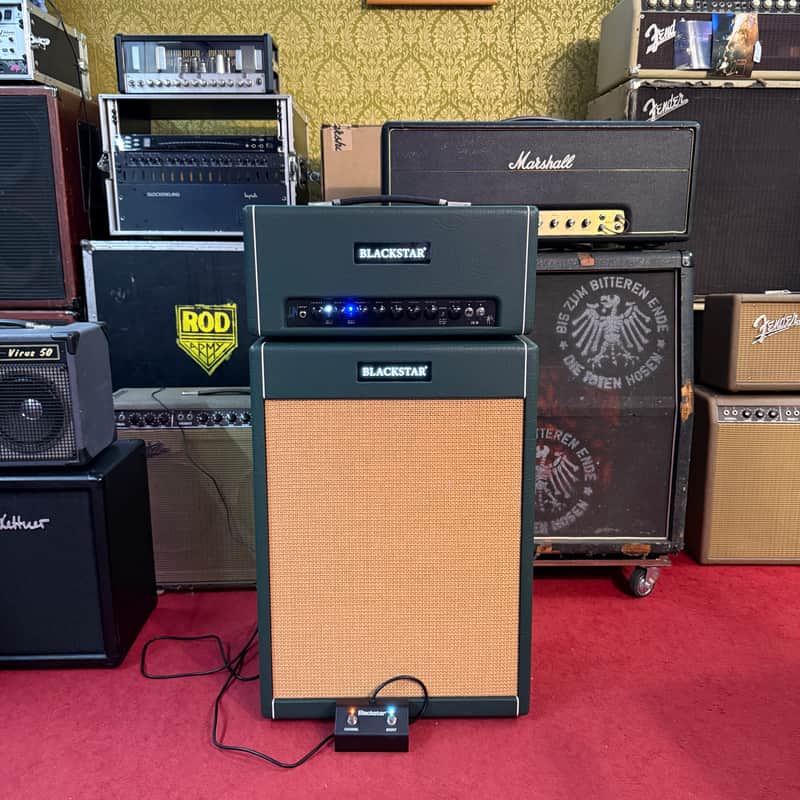 BLACKSTAR James Nichols Signature 50H 50Watt + Box JJN 212 green inkl. Fußschalter image 1