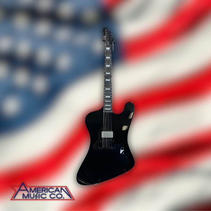ESP LTD Phoenix-201 6 String Electric Guitar in black image 1