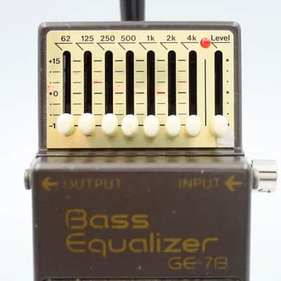 Boss GE-7B Bass Equalizer Made in Taiwan Black Label ACA Guitar