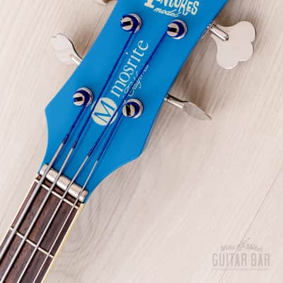 2006 Mosrite USA Custom Shop Ventures Model Bass 1963 Vintage Reissue California Blue w/ Case, COA image 4