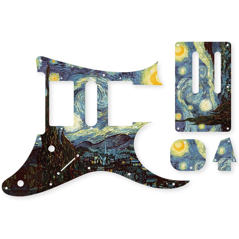 The Starry Night / Ibanez Pickguard / Jem Jr. Full Set /Tremplate / Trussrod Cover etc. / Custom / Stormguitar