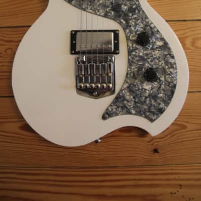Sambora SA-1 Prototype, Les Paul Style, 1 Humbucker, Floyd Rose Speedloader, White, Rare! image 2
