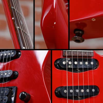 Jackson USA Custom Shop Soloist Student Ferrari Red 1985 w/Hard Shell Case image 12