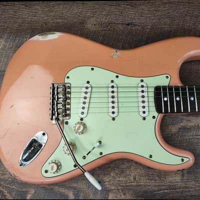 MyDream Stratocaster Custom Built - Relic Shell Pink Hepcat '69 image 2