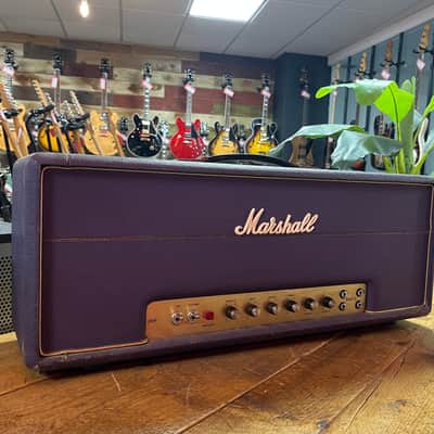 Marshall JMP 1959 Super Lead 2-Channel 100-Watt Guitar Amp Head 1973 Factory Purple Signed by Jim Marshall image 16