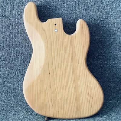 Ash Wood Left Handed 4 String Jazz Bass Style Body image 4