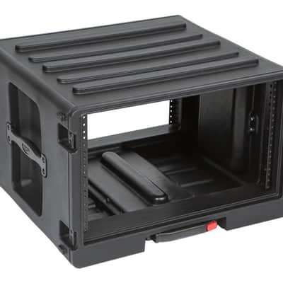 SKB 1SKB-R6UW 6u Space Amp or Effects Rack Case wheels & Pull Handle image 4