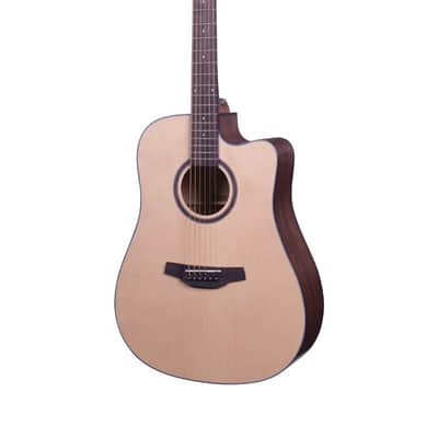 Crafter Silver Series 100 Dreadnought Acoustic Electric Guitar - Spruce image 1