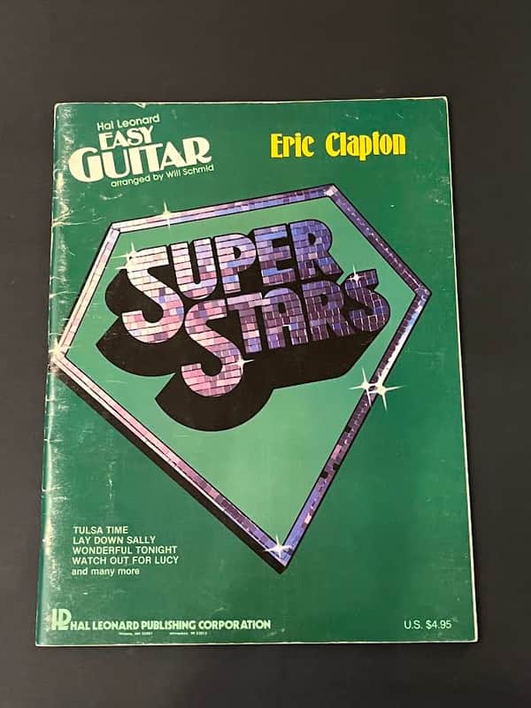 Eric Clapton Super Stars Easy Guitar Sheet Music Book image 1