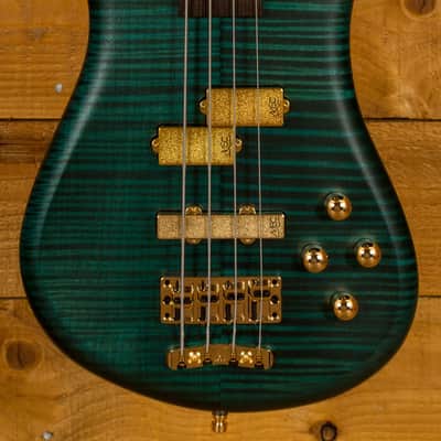 Warwick Custom Shop Streamer LX Petrol Green Transparent Satin - Wenge image 12