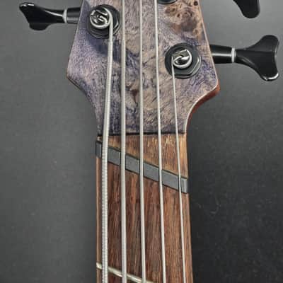 Ibanez SRMS805 Multi-scale 5-string Bass Guitar - Deep Twilight image 5