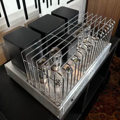 Rare Antique Sound Lab Typhoon DT Tube Amplifier 50 Vintage Watts Brushed Aluminum, Superb! image 4