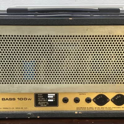 Marshall JCM 800 Bass Series Model 1992 100-Watt Head 1980s - Black image 3