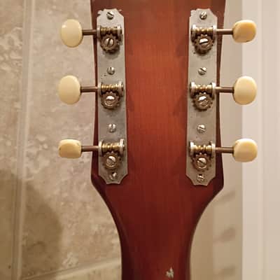 1965 Kay 5113 'Plains Special' flattop guitar. Metal 'Circle K' headstock. image 6