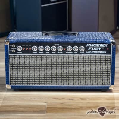 Amplified Nation Phoenix Fury 50W Head – Blue Croc image 2
