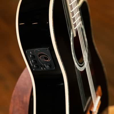 Ortega RCE145BK Family Series Pro Solid Spruce Top Mahogany Neck Cutaway Nylon 6-String Classical Acoustic-Electric Guitar w/Gig Bag image 16