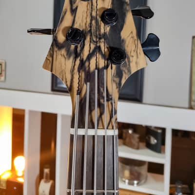 F Bass BN5 Pale Moon Ebony Top with Matching Headstock image 6