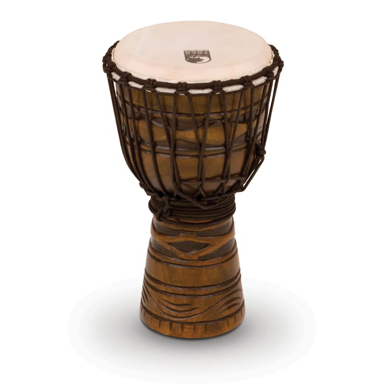 Toca Percussion Origins Djembe TODJ-8AM, 8", African Mask #AM - Djembe image 1