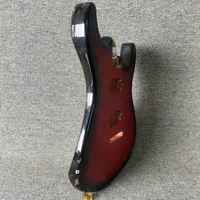 DIY Project Custom Red Burst HH Guitar Basswood Body image 2