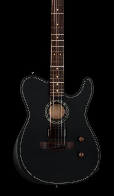 Fender Acoustasonic Standard Telecaster - Black #08133 image 1