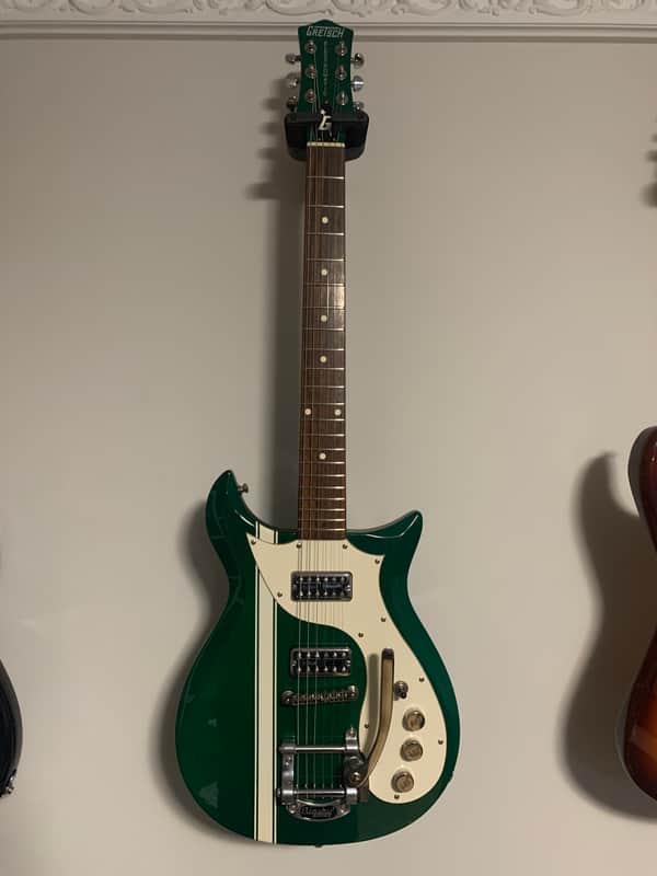 Gretsch G5135GL Electromatic G. Love Signature Corvette 2009 - 2012 - Phili-Green with Competition Stripe image 1