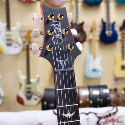 PRS Wild West Guitars 25th Anniversary Limited Run Wood Library Artist Package Custom 24 Piezo Salmon (Private Stock Color) 7.90 LBS (US Only / No International Shipping) image 7