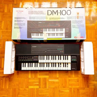 Casio DM-100 (Japan, 1987) Super Rare & Vintage Double-Decker Sampling Keyboard LoFi 8-bit Sampler! With original box and packaging! Read the full ad! image 15