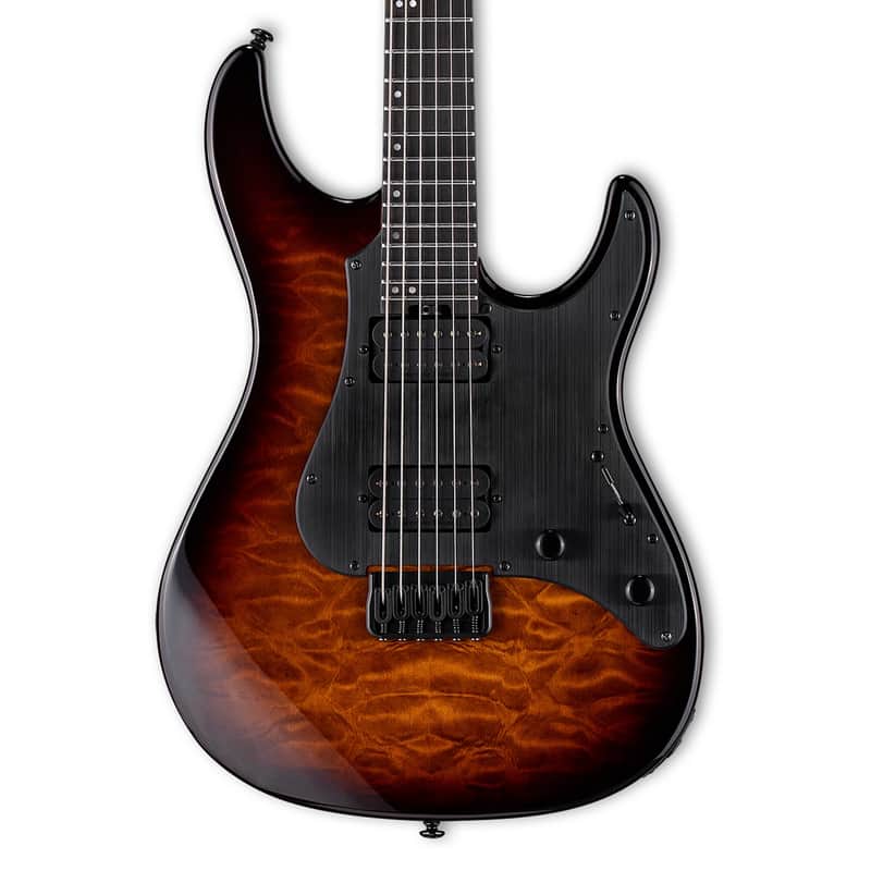 ESP LTD SN-1000HT QM Electric Guitar - Dark Brown Sunburst - B-Stock image 1
