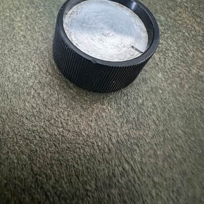 Vintage Silvertone Danelectro Gibson Airline Knob 1960s - Black and Chrome image 1