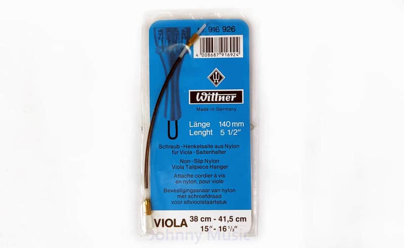 15" - 16.5" Viola Nylon Tailpiece Hanger aka " Gut " 140mm / 5.5" Length Non-Slip Design Made in Germany image 1